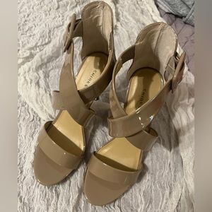 Chinese Laundry Blackjack Ankle Strap Pumps Patent Nude size:8W